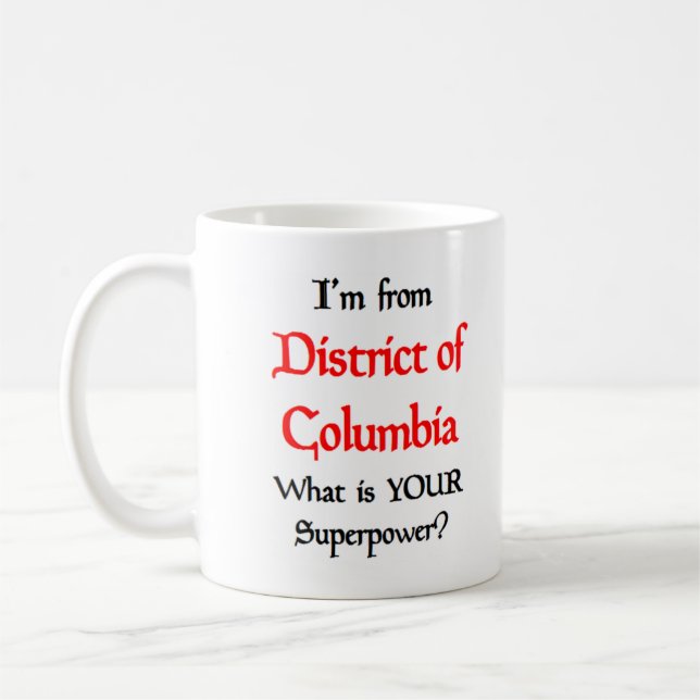 District of Columbia Kaffeetasse (Links)