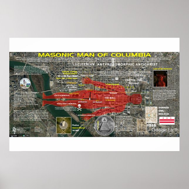 District of Columbia - Masonic Man 1 Poster (Vorne)