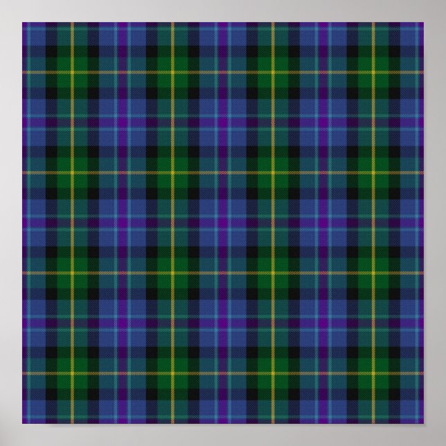 District Tartan - Ayrshire - Digitaler Download Poster (Vorne)