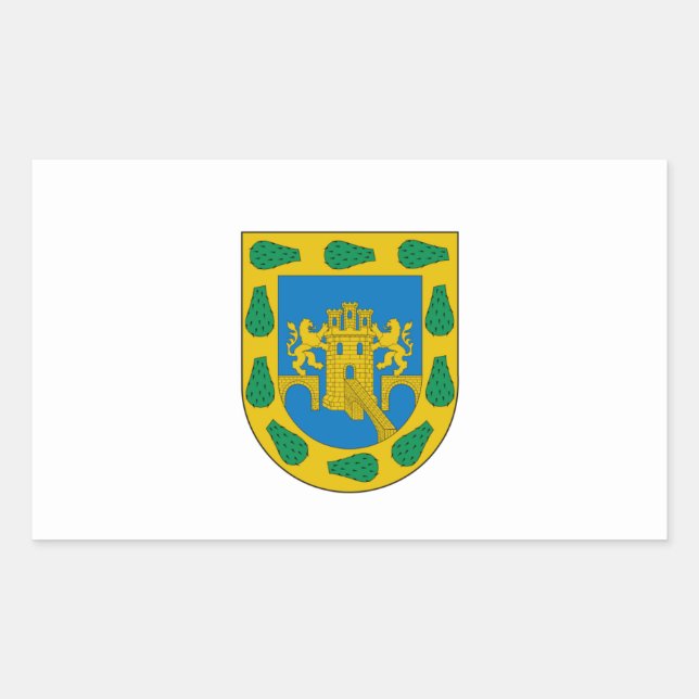Distrito Bundesstaatlich, D.F./DF, mexikanische St Rechteckiger Aufkleber (Vorderseite)