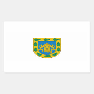 Distrito Bundesstaatlich, D.F./DF, mexikanische St Rechteckiger Aufkleber