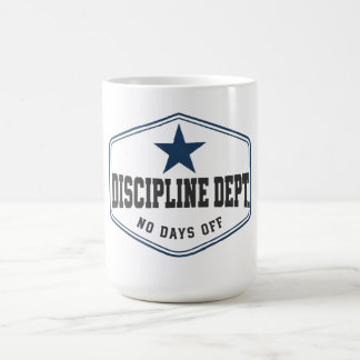 Disziplin-Abteilungsshirt | Varsity-Mindset-Tee Kaffeetasse