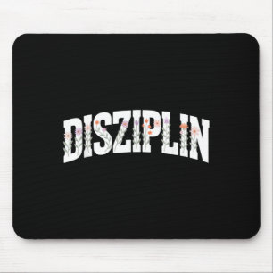 Disziplin Blumen Boho Design Motivation Srt Mousepad