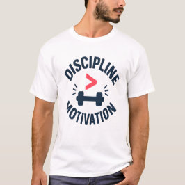 Disziplin größer als Motivation - Fitnessstudio Fi T-Shirt