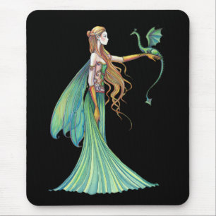 Disziplin Grüner Feen-Drache von Molly Harrison Mousepad
