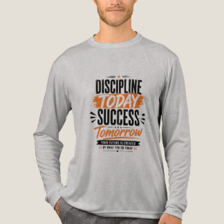 Disziplin heute, Erfolg morgen Motivations-Typogra Tri-Blend Shirt