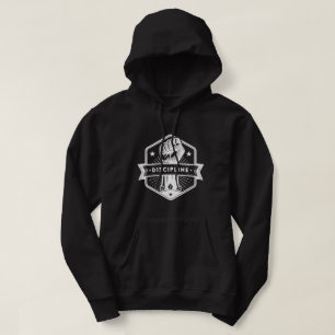 Disziplin Hoodie2– Minimale Motivations-Typografie Hoodie