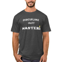 DISZIPLIN Minimal Motivierendes Zitat T-Shirt