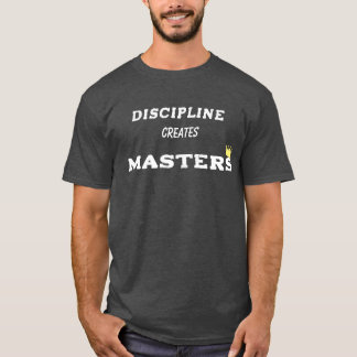 DISZIPLIN Minimal Motivierendes Zitat T-Shirt