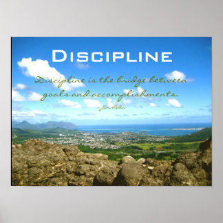 Disziplin Poster