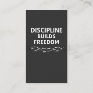Disziplin schafft Freiheit – Minimale Motivationsq Visitenkarte
