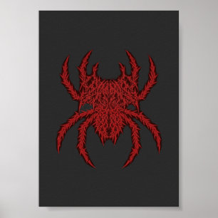 Disziplin Spider Gym Bodybuilding Ästhetik Poster