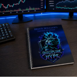 Disziplin statt Hype Blaues Glühen Bitcoin Krypto  Planer