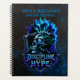 Disziplin statt Hype Blue Grunge Bitcoin  Planer