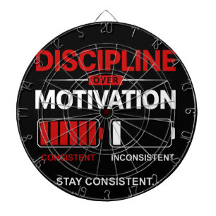 Disziplin statt Motivation – Bleib konsequent   Se Dartscheibe