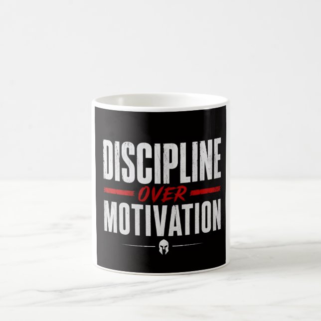 Disziplin statt Motivation  Kaffeetasse (Mittel)