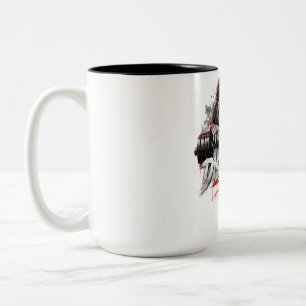 Disziplin statt Motivation – Lion Head Barbell Gym Zweifarbige Tasse