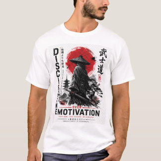 Disziplin über Motivation Samurai-Shirt – T-Shirt