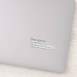 Disziplinardefinition, Motivierend inspirierend Aufkleber