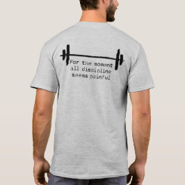 Disziplinarischer T - Shirt mit grobem schwarzen T