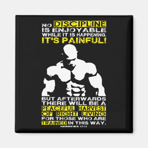 DISZIPLINIE - Bodybuilding Workout Motivierend Magnet