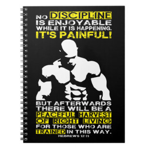 DISZIPLINIE - Bodybuilding Workout Motivierend Notizblock