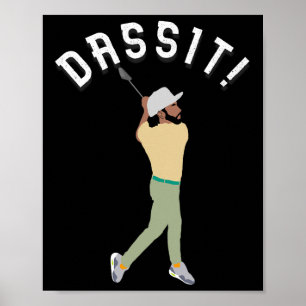 Dit! Lustiger Golf Manolo Lustiges Golfgeschenk fü Poster