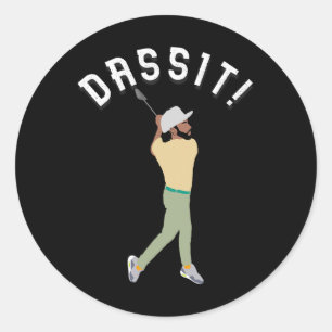 Dit! Lustiger Golf Manolo Lustiges Golfgeschenk Fü Runder Aufkleber
