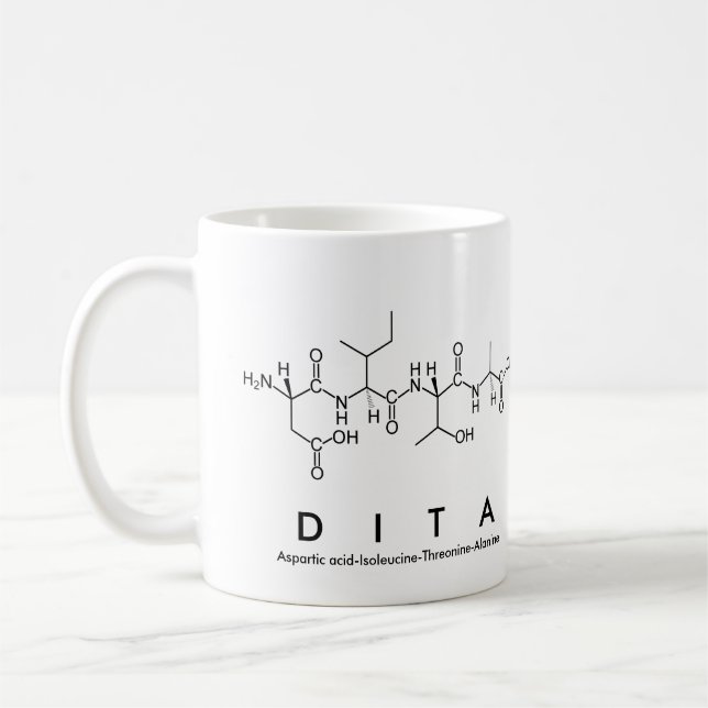 Dita peptide nom mug (Gauche)