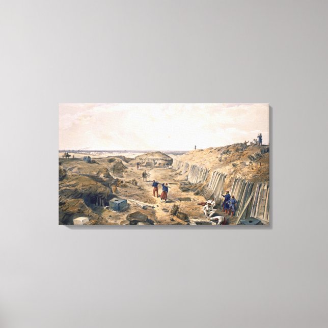 Ditch der Bastion du Mat, Platte von "The Seat Leinwanddruck (Vorderseite)
