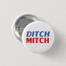 Ditch Mitch rot-blau-moderne Typografie lustig