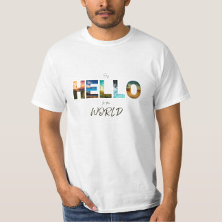 Dites BONJOUR au monde Voyage amoureux t-shirt