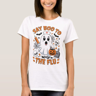 Dites Boo au T-shirt de la grippe