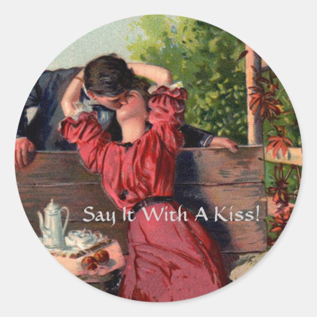 Dites-Le Avec Un Baiser - Sticker (Devant)