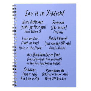 Dites-le dans le carnet Yiddish