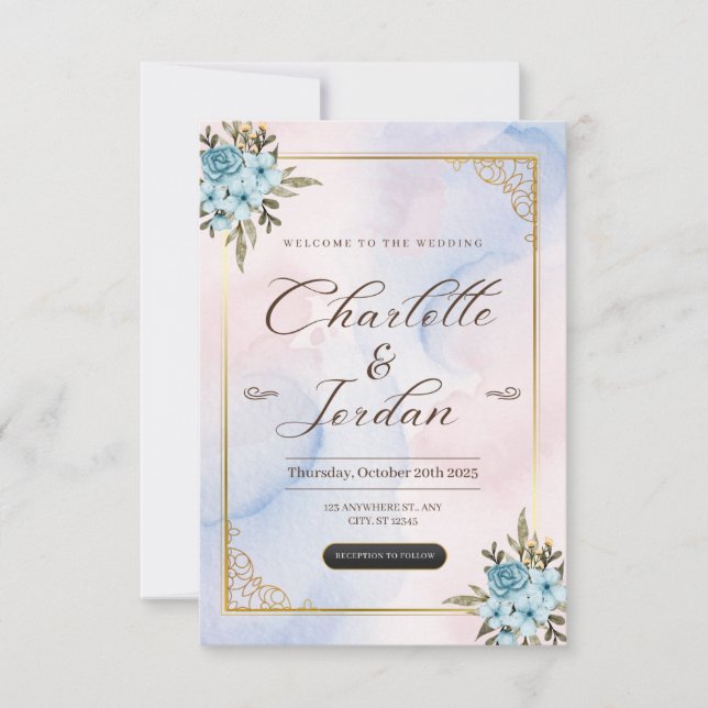 Dites 'Oui' à la carte de mariage parfaite (Devant)
