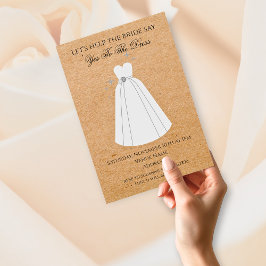 Dites oui à la robe Rustic Kraft Invitation