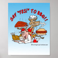 DITES OUI AU BBQ ! Poster du barbecue