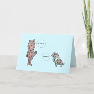 Dites simplement Bonjour carte de jeu