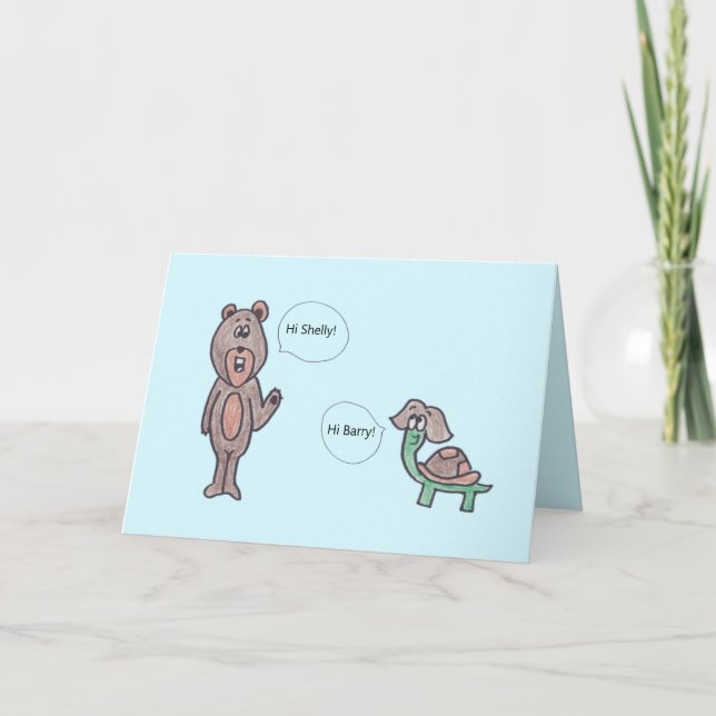 Dites simplement Bonjour carte de jeu (Devant)