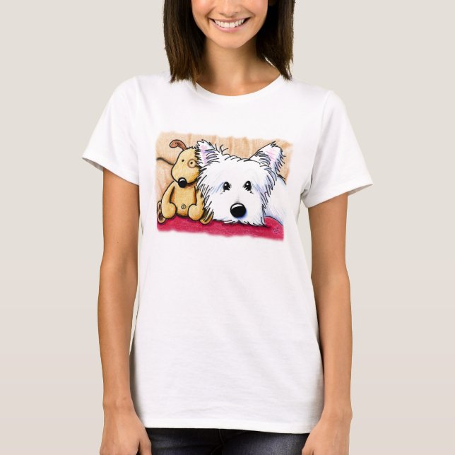 Dito u. Pudge blaues Baby - Puppe T - Shirt (Vorderseite)