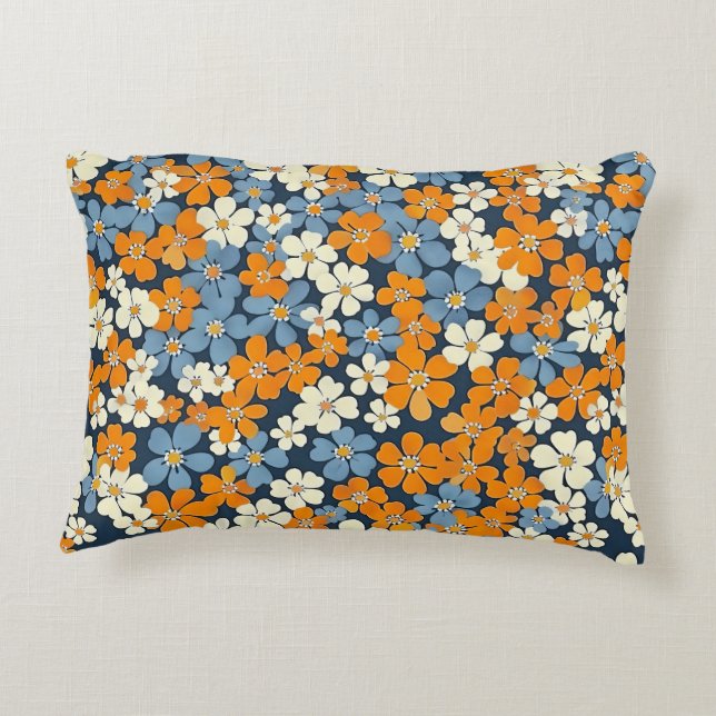 Ditsy Blume Pattern Dekokissen (Rückseite)