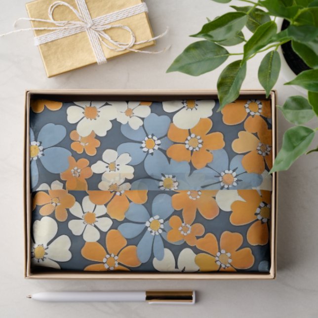Ditsy Blume Pattern Seidenpapier (Geschenk)