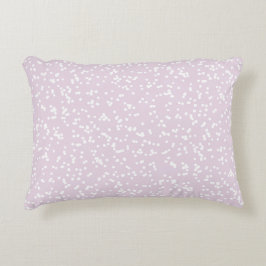 Ditsy Dots Pattern - White on Dusty Pink Dekokissen