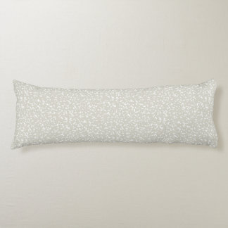 Ditsy Dots Pattern - White on Greige/Beige Seitenschläferkissen