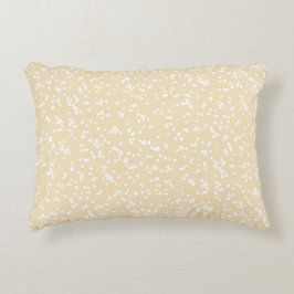Ditsy Dots Pattern - White on Pale Yellow Dekokissen