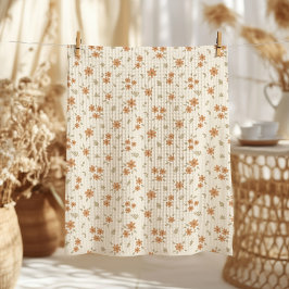 Ditsy Floral Cottagecore Boho Wildflower Beige Geschirrtuch