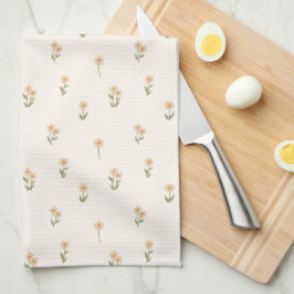 Ditsy Floral Cottagecore Boho Wildflower Beige Geschirrtuch