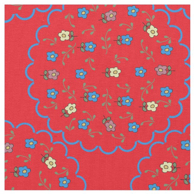 Ditsy Floral Fabric Stoff (Nahaufnahme)