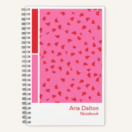 Ditsy Floral Vertical Palette Notebook Notizbuch